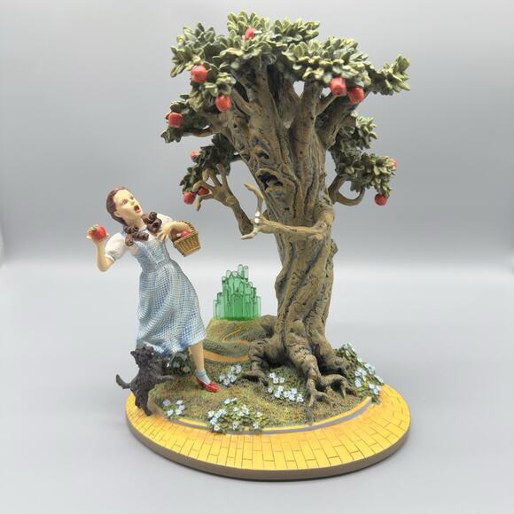 Franklin Mint Wizard of Oz Dorothy and Wicked Apple Tree Figurine Read - Picture 1 of 12